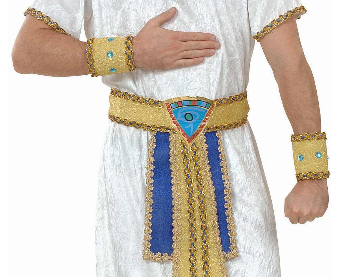 Role play-set for adult Egiptian (hat, collar, robe, belt, armbands), size 52